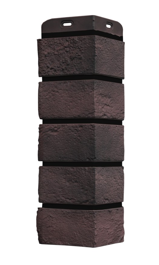 Угол Grand Line, Состаренный кирпич Design Plus, Цвет Кофе (Черный шов) купить в Луганске