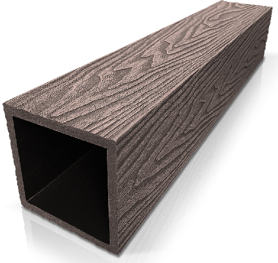 Столб ДПК 3D GardenParkett с текстурой дерева Венге купить в Луганске
