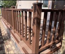 Перила FAYNAG из ДПК WOOD цвета венге