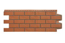 Фасадная панель Grand Line, Состаренный кирпич Design, Терракотовый, шов RAL 7006