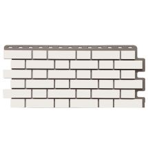 Фасадная панель FineBer Клинкерный кирпич, Белый 