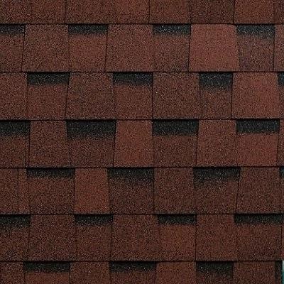 Двухслойная ламинированная черепица Shinglas, Фазенда, Красный цвет купить в Луганске