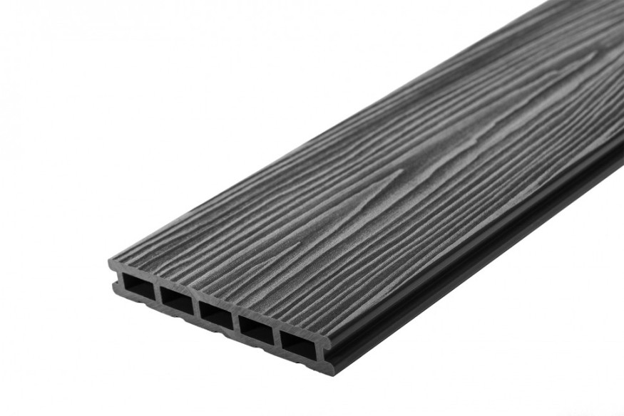 Террасная доска из ДПК RusDecking Unodeck Mogano - Цвет графит купить в Луганске