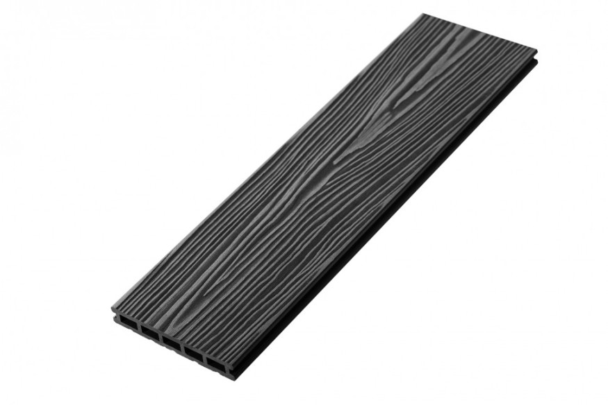 Террасная доска из ДПК RusDecking Unodeck Mogano - Цвет графит купить в Луганске