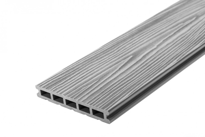 Террасная доска из ДПК RusDecking Unodeck Mogano - Цвет Серый купить в Луганске