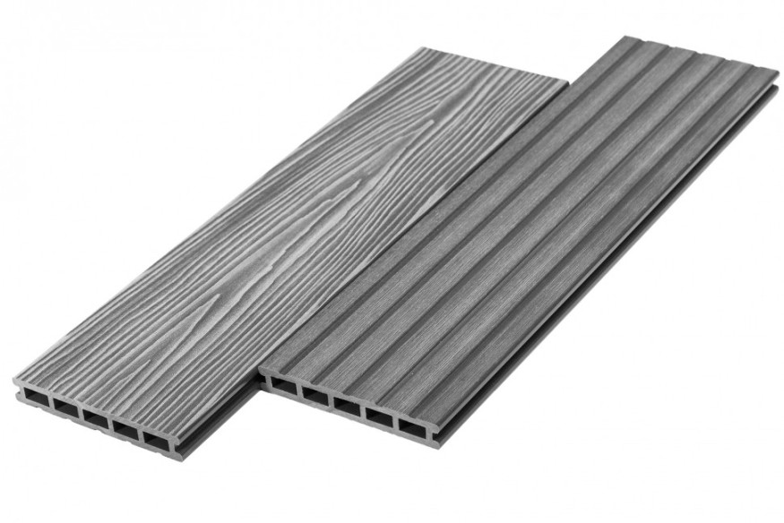Террасная доска из ДПК RusDecking Unodeck Mogano - Цвет Серый купить в Луганске
