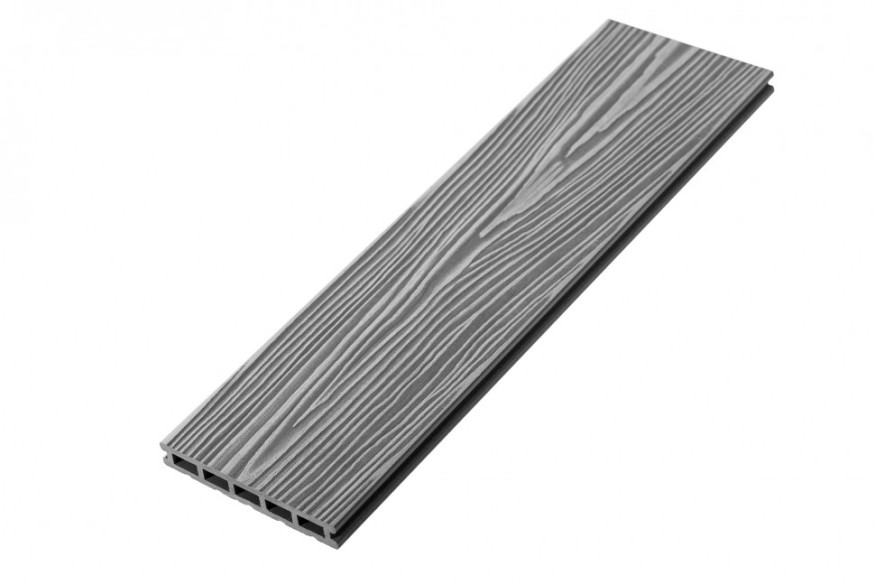 Террасная доска из ДПК RusDecking Unodeck Mogano - Цвет Серый купить в Луганске