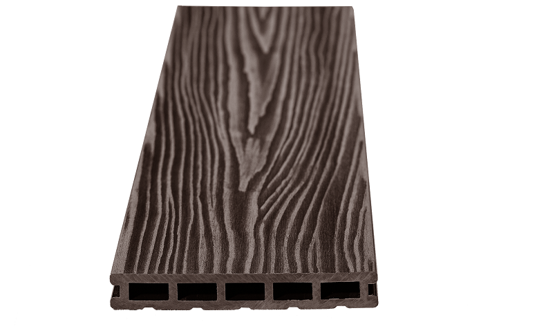 Террасная доска из ДПК RusDecking Unodeck Mogano - Цвет Венге купить в Луганске