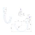 Крюк короткий усиленный модернизированный с комплектом крепления Aquasystem, PU MATT, RAL 8017 Коричневый 150/100 купить в Луганске