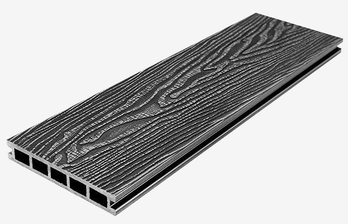 Террасная доска из композитного материала RusDecking Unodeck Vintage - Цвет Графит купить в Луганске