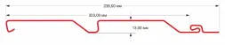 Виниловый сайдинг ТЕХНОНИКОЛЬ Оптима Корабельный брус, Гортензия