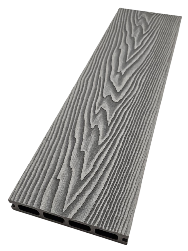 Террасная доска ДПК NanoWood 3D Double Серый купить в Луганске