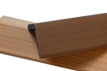 Уголок торцевой Ecodecking Скай коэкструзия Тик