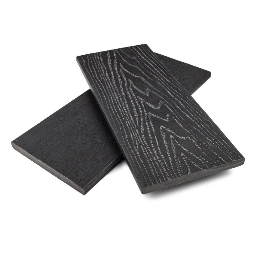 Заборная доска ДПК NanoWood Nature 3D Антрацит, полнотелая купить в Луганске