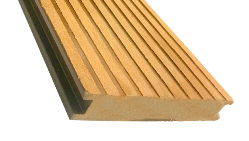 Террасная доска ECODECKING Premium в желтом цвете из ДПК купить в Луганске