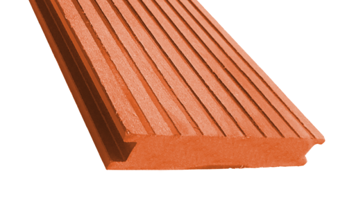 Террасная доска ECODECKING Premium из ДПК в цвете терракот купить в Луганске