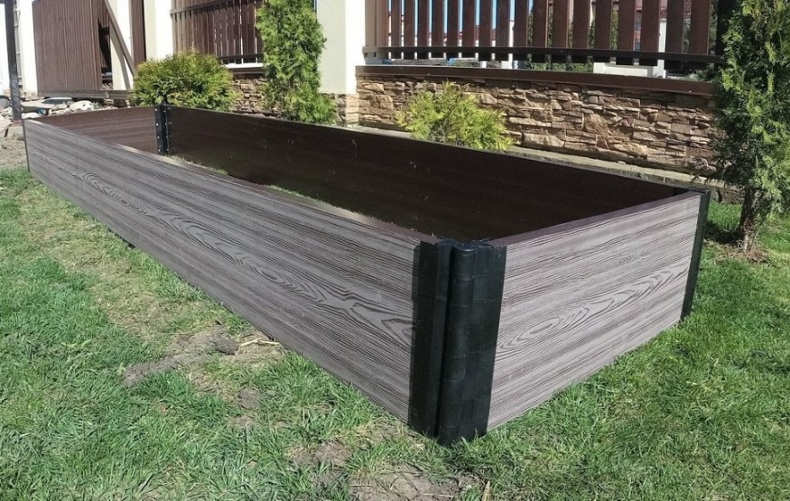 Доска для грядок NauticPrime из ДПК, серого цвета, размеры 300х30х2950 мм купить в Луганске
