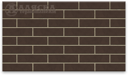 Фасадные термопанели Аляска серия Классика 33. Amsterdam brown купить в Луганске