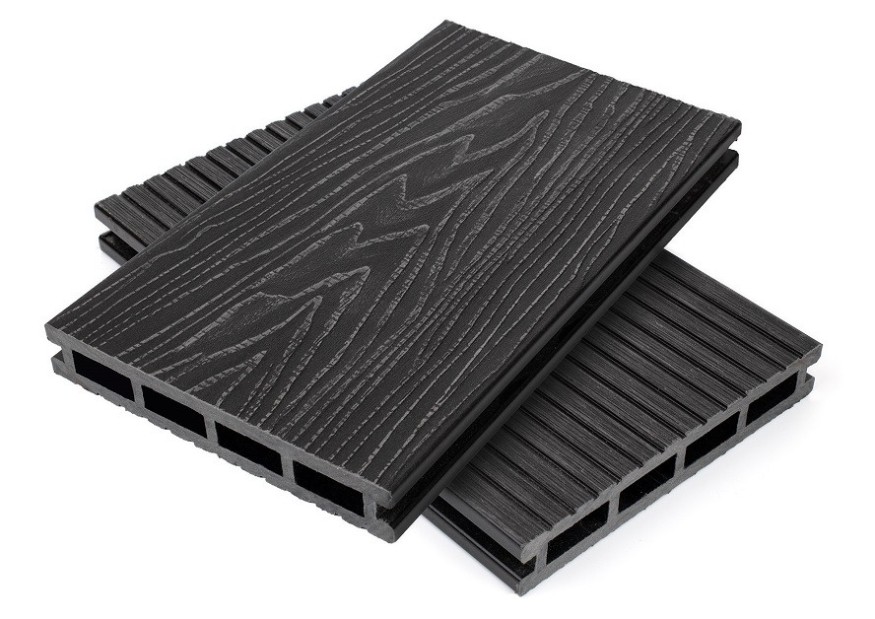 Террасная доска ДПК NanoWood Nature 3D пустотелая цвет Графит купить в Луганске