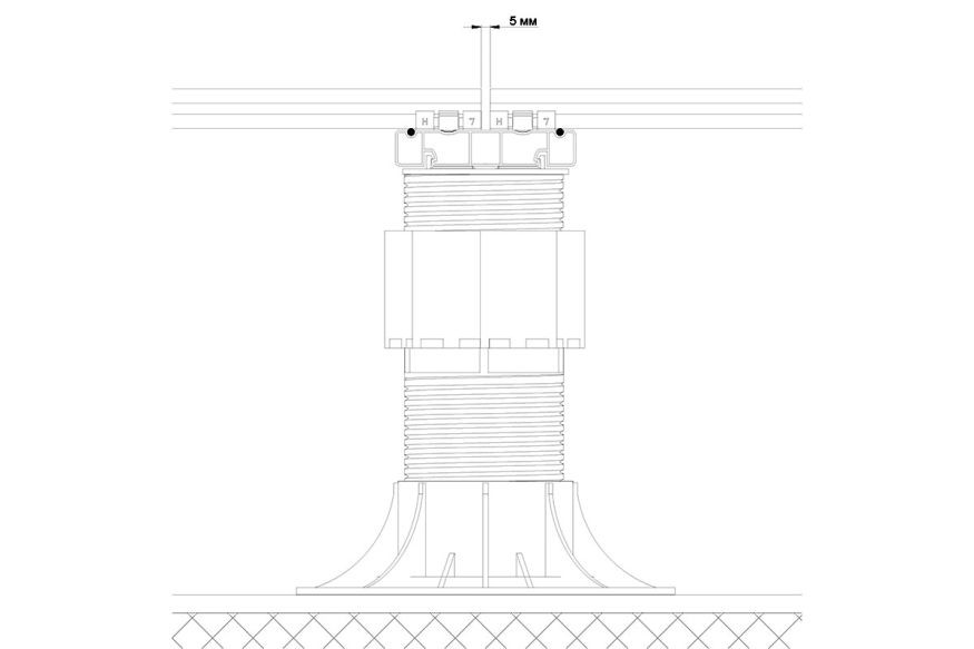Лага Алюминий Holzhof HILST JOIST стыковочная SLIM MAX купить в Луганске