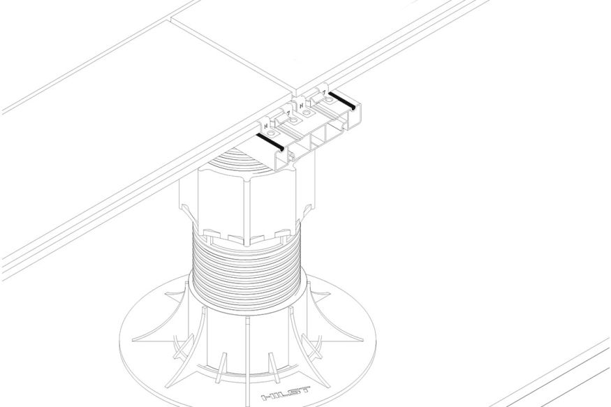 Лага Алюминий Holzhof HILST JOIST стыковочная SLIM MAX купить в Луганске
