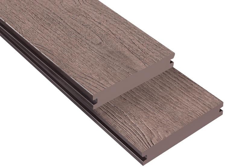 Террасная доска ДПК Outdoor 3D полнотелая NEVADA/CALIFORNIA BROWN коричневый микс. купить в Луганске