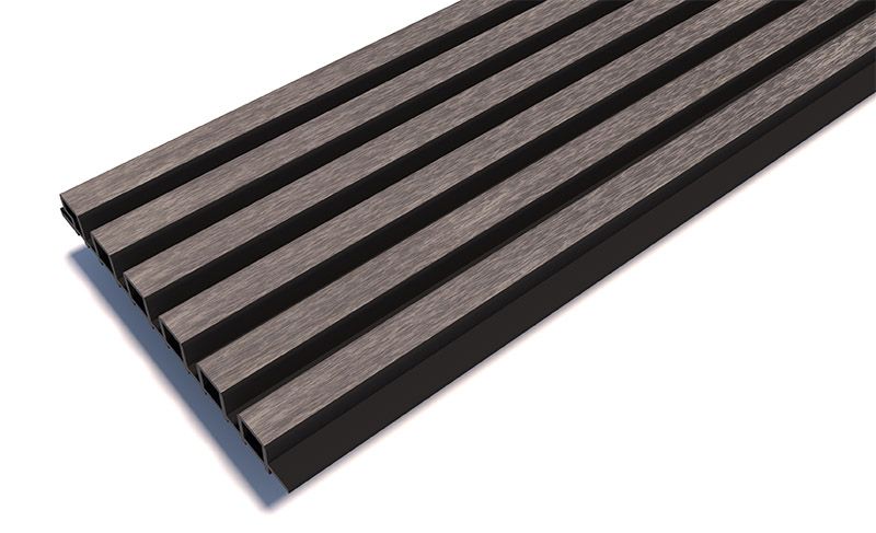 Реечные панели Woodwex, Lines Ultra, Smoke gray купить в Луганске
